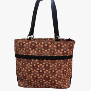 Laptop Handbags - Floral Brown