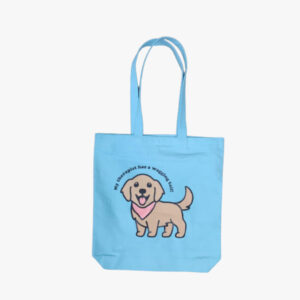 Inspirational Tote - Wagging Blue